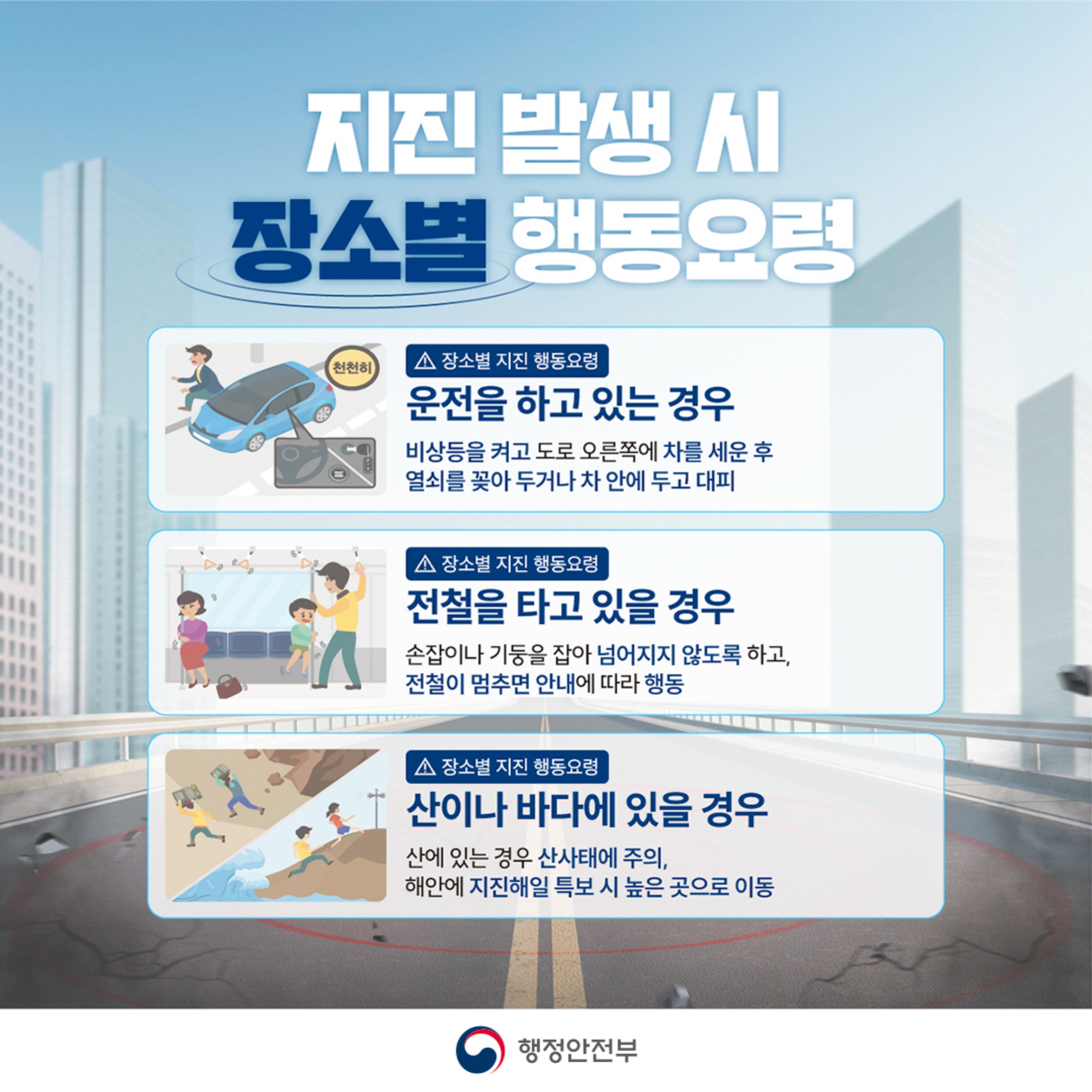 지진행동요령 카드뉴스5